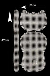 Embroidery Canvas Mesh Plastic Sheets 10x17 Inch (1 Piece) Hole 4mm Rectangle White For Cross Stitching DIY Knitting Crochet Crafts